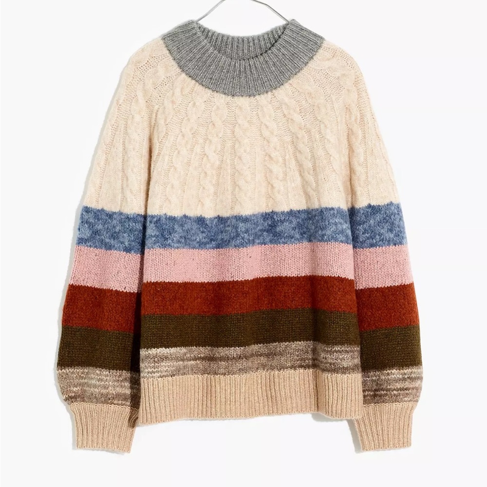 Madewell Smocked Sweater XS
